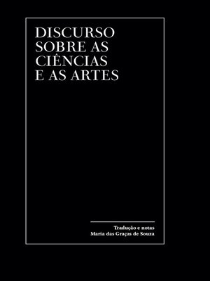 cover image of Discurso sobre as ciências e as artes